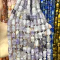 Natural purple amethyst 8x12mm faceted cylinder loose beads for DIY handmade jewelry - 26 Pieces/Pack (8x12mm) / Purple Jade