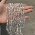 Cuentas de cuarzo natural transparente para bisutería DIY de alta claridad cristal - 4-6 mm / Jalea de Leche