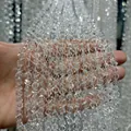 Natuurlijke Braziliaanse witte kristallen suikerklontjes voor DIY sieraden maken - Hele Streng 40cm / 4x4mm (Zuiver Lichaam)