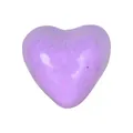 Lila herzförmige Badebombe für Aromatherapie-Geschenkset, weißer Hintergrund - Herzförmige Badesalzkugel / 100.00g / Lila
