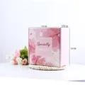 Boîte cadeau florale rose élégante pour la fête des mères, taille 18x18x10cm carrée. - 18cmx18cmx10cm / Floral Rose Spécialement Pour Vous (04)