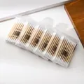 Disposable double-headed wooden cotton swabs 30pcs per pack for makeup and cleaning - 30 Pieces/Pack