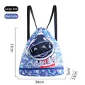 Wasserdichte Schwimmtasche für Kinder mit Astronauten-Print und Trocken-Nass-Trennung - Doppellagiger Astronaut-Stil / L / Blau