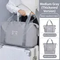 Erweiterbare mittelgraue Reisetasche mit 30L bis 40L Kapazität wasserfest - Erweiterbarer Stil / Grau