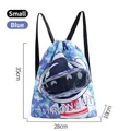 Blauer wasserdichter Kinder-Schwimmbeutel mit Astronauten-Print, kleine Größe - Doppellagiger Astronaut-Stil / S / Blau