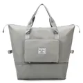 Große graue wasserdichte faltbare Reisetasche für Sport und Fitnessstudio-Nutzung - Faltbarer Stil / Grau