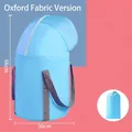 Tragbarer hellblauer faltbarer Fußbad-Beutel aus Oxford-Stoff mit Maßen 66x30cm - Höhe 66cm / Kniehoch Blau