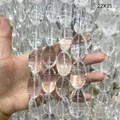 Makrodetail natürlicher Brasilien Bergkristall Perlen oval 22x35mm für DIY Schmuckdesign - 22x35mm