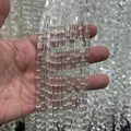 Natuurlijke Braziliaanse kwartskralen voor het maken van DIY-sieraden accessoires - Bijna Schoon (40cm/Streng) / 4x8mm (Ongeveer 50 Stuks)