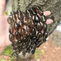 Natural smoky quartz irregular tumble beads for various DIY jewelry making projects - Irregular Tumbled Style / Approx 15X20mm / Tea Brown
