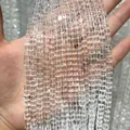 Hochwertige natürliche brasilianische Bergkristallperlen in Würfelform für Schmuck - 4mm (Approx. 96 Pcs) / Natur Bergkristall (leichte Einschlüsse)
