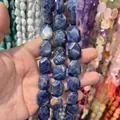 Dettaglio di perline in pietra naturale sodalite blu sfaccettata per i gioielli - Sodalite Blu