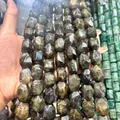 Natural faceted labradorite stone beads semi-finished for DIY jewelry and accessories - Labradorite / Approx 15x20mm (Pack of 19)