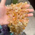 Perline sfaccettate in cristallo di citrina naturale gialla a goccia per gioielli DIY - 1 Pezzo / Citrino