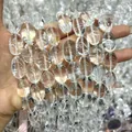 Natürliche Brasilien Bergkristall lose Perlen in ovaler Form für DIY-Schmuckherstellung - 13x18mm