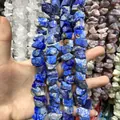 Natürliche Lapislazuli Rohsteinperlen unregelmäßig für DIY Schmuck Halsketten - Ca. 10X13mm (Ca. 50 Stück) / Lapislazuli
