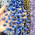 High quality natural blue faceted teardrop lapis lazuli stone beads for DIY jewelry making crafts - Lapis Lazuli