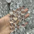Clear natural Brazilian quartz irregular faceted loose beads for DIY jewelry making - 13x18mm (Nearly Flawless) / Clear