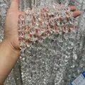 Natural Brazilian irregular faceted clear quartz loose beads for DIY crystal jewelry making - 12x16mm (Nearly Flawless) / Clear