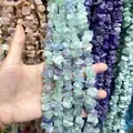 Unregelmäßige natürliche Rohfluorit-Steinperlen für DIY-Schmuck - Ca. 10X13mm (Ca. 50 Stück) / Grüner Fluorit
