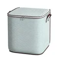 Large capacity green striped quilt storage bag with reinforced handles for clothes organization - 210L / Green Stripes