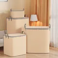 Set of woven striped storage bags in various sizes for clothes and quilts organized home - 210L / Beige Striped