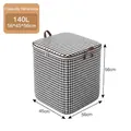 Grande borsa da 140L per vestiti motivo pied-de-poule con dimensioni 56x45x56cm - Pied de poule [140L] 50*40*70 cm