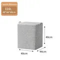 Large 110L fabric laundry basket with chevron pattern and lid for closet organization - 48*44*48cm / 110L