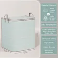 140L Large striped green storage bag for quilts and clothes 56x45x56cm capacity - Green Stripes 140L
