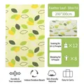 Large 200x300cm lightweight picnic mat with green leaf pattern for 10-12 people - 100x150cm / Yellow-Green Leaf Print