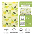 Portable 200x300cm moisture-proof picnic mat with leaf pattern for up to 12 people - Flying Leaves / 1x1.5m