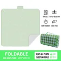 Portable 200x200cm green checkered picnic mat, waterproof non-woven fabric, foldable - 1x1.5m (105g Lightweight Style) / Green Check