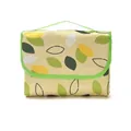 Portable waterproof picnic mat with green leaf pattern for outdoor camping - 1x1.5m (600D Thickened Style) / Flying Leaves
