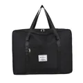 Large capacity black waterproof duffel bag for student dormitory move and travel use - Single Layer Small (36x14x29cm) / Black