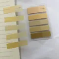 Translucent Morandi earthy yellow gradient PET index tabs set for notebook marking - Khaki