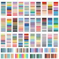 Detailed view of 100-color Morandi and fluorescent index sticker set for labeling - 7400 Sheets Full Collection / 7400 Sheets Pack