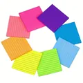 Set di foglietti adesivi fluorescenti a righe in 8 colori vivaci per ufficio - Pagine Interne a Righe / 360 Fogli/Pacco / Set di 8 Colori
