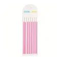 Long transparent pink PET sticky notes index tabs for student reading and page marking - Fluorescent Red
