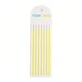 Premium long yellow PET semi-transparent index tabs for highlighting and office use - Neon Yellow