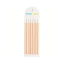 Transparent long thin PET index sticky notes for underlining text and page marking - Neon Orange