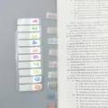 Onglets d'index numérotés transparents colorés pour le marquage de pages et l'organisation - Nombres