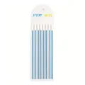 Long blue PET sticky index tabs for student reading highlights and annotations. - Fluorescent Blue