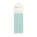 Long transparent teal PET index tabs for underlining and marking notes - Grass Green