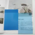 Μεγάλα μπλε ημιδιαφανή αδιάβροχα αυτοκόλλητα σημειώματα για φοιτητές και ανάγνωση - 10*15cm / Φωσφορίζον Μπλε