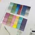 Set of ultra-thin waterproof PET index tabs featuring a vibrant gradient color palette - 12 Color Full Set / 12-Pack Set