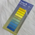 Segnapagina adesivi gradient in PET trasparente, toni blu e giallo, 200 fogli - Stile 5