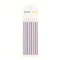 Long purple PET transparent sticky notes strips for reading, annotation and page marking - Purple