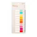 Set of 200 colorful transparent sticky index tabs for book marking and office notes - Memory Series Translucent Style