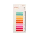 Set of 200 vibrant transparent index tabs sticky notes for reading and page marking - Memory Series Full Color Style