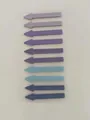 Morandi colored arrow index tabs for reading, 10-piece transparent sticky note set - Violet